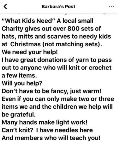 knitters needed